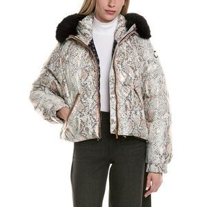 Gorski Womens  Apres-Ski Jacket, Gold